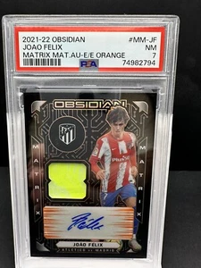 PARCHE DE MATRIZ DE OBSIDIANA PANINI JOAO FELIX 2021-22 AUTOMÁTICO SP 05/10 PSA 7 - Imagen 1 de 2