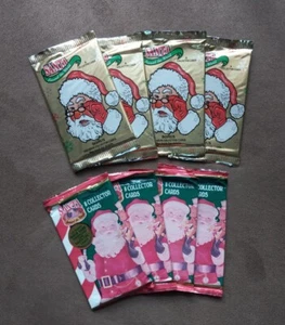 (8) Santa Around The World Collector Cards Sealed Packs ~ (4) 1994 + (4) 1995 - Bild 1 von 2