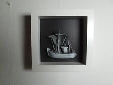 Objektbild mit Kutter 16 x 16 cm Unikat Kunst Sammlung Objektkunst Minimalismus
