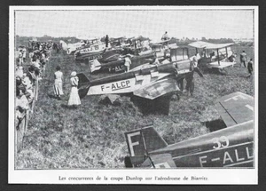 1931 -- BIARRITZ . AERODROME CONCURRENTS DE LA COUPE DUNLOP . 3V963 - Picture 1 of 1