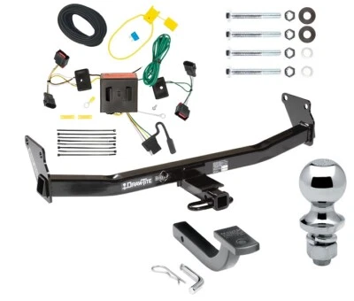 Trailer Tow Hitch For 08-17 Jeep Patriot PKG w/ Wiring Draw Bar and 1-7/8" Ball Foto 1 de 4