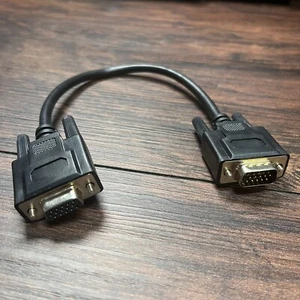 3DFX Voodoo 1 & 2 VGA Pass Through Loopback Cable 12" Male To Female 15-Pin - Picture 1 of 3