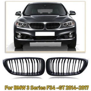 Parrilla delantera negra mate parrilla para BMW F34 serie 3 GT 2013-2018 - Imagen 1 de 8