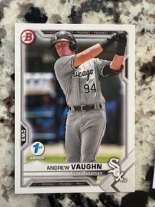 Bowman 2021 primera edición tarjeta Chicago White Sox Andrew Vaughn #bfe-88 - Imagen 1 de 1