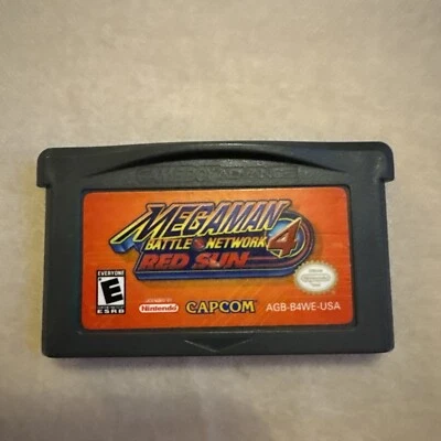 Mega Man Battle Network 4 Red Sun (GBA Nintendo Game Boy Advance 2004) all works - Image 1 of 2