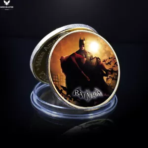Moneda de oro Batman cómic de superhéroes coleccionables moneda desafío de Estados Unidos regalo para fanáticos - Imagen 1 de 7