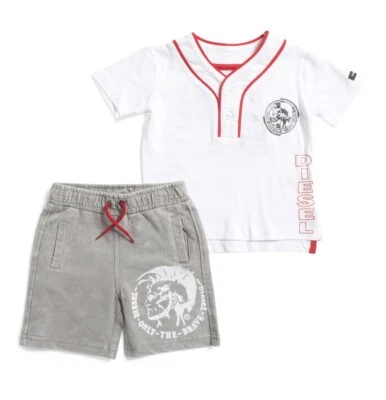 DIESEL мальчиков футболка и шорты комплект размер 18 месяцев новый с Ярлыками - Изображение 1 из 2