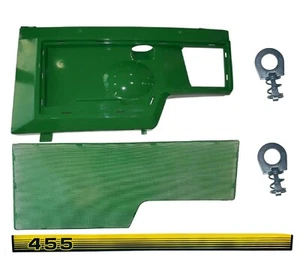 LH Side Panel/Screen/Sticker/Clip AM128983 M116021  Fits John Deere 455 LOW S/N - Picture 1 of 3