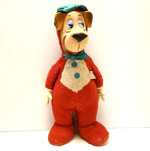 Vtg 1958 Huckleberry Hound Rubber Face Plush Knickerbocker Hanna Barbera 17”/18" - Picture 1 of 17