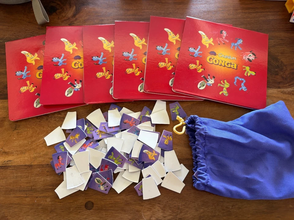 Fichas de juego de mesa Cranium CONGA - 6 tableros de puntuación - Bolsa piezas/piezas de repuesto Foto 1 de 1