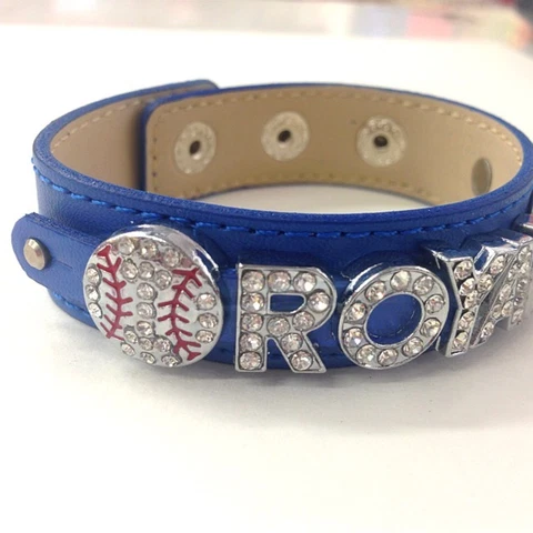 Kansas City Royals Rhinestone Bracelet Or Personalize Your Own Name Cover