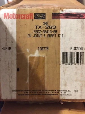 tx-263 motorcraft cv шарнирное соединение и вал набор ford taurus, 2003-2007  - Изображение 1 из 4