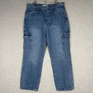 Kancan Women's Size 13/30 Medium Wash Carpenter Utility Jeans Cotton - Picture 1 of 9