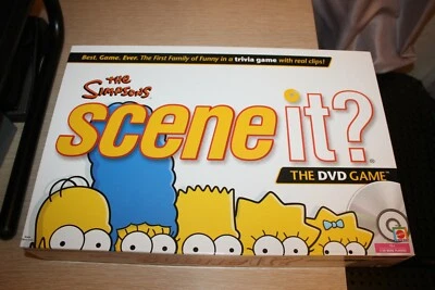 THE SIMPSONS Scene It DVD Game Trivia Mattel Board Game NIOB 2009  - Image 1 of 4