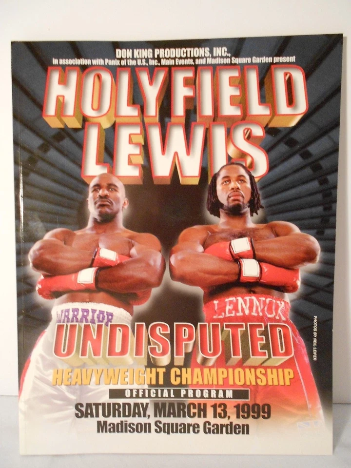 EVADER HOLYFIELD vs. LENNOX LEWIS I - On-site Boxing Program 03/13/1999 NM - Image 1 of 1