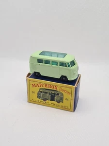 Matchbox Lesney Volkswagen Camping Car Caravette No 34 Excellent Boxed Original  - Picture 1 of 12