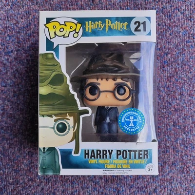 Harry Potter with Sorting Hat Funko Pop Vinyl #21 Underground Toys - Free P&P - Image 1 of 4