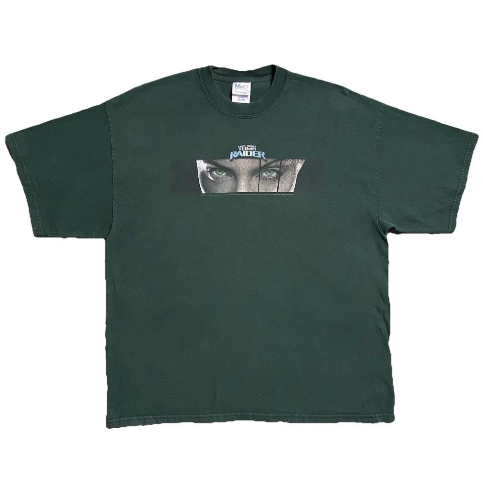 Винтажная футболка Lara Croft Tomb Raider Angelina Jolie Eyes фильм видеоигра XXL - Изображение 1 из 4