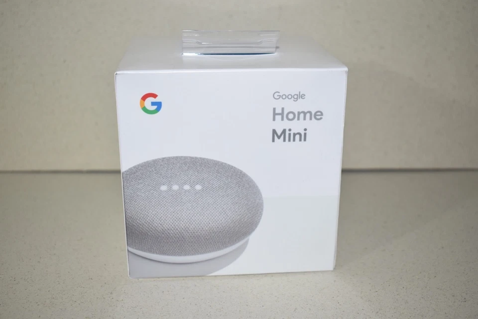 Google Home Mini Sprachassistent grau/ Kreide smarter Lautsprecher Speaker OVP - Bild 1 von 1