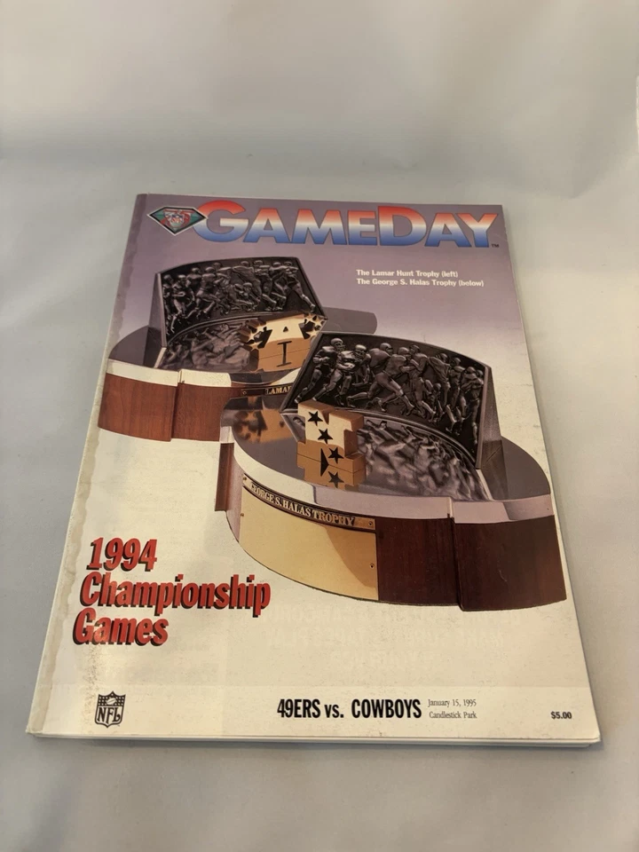 1995 NFL NFC Championship 49ers vs. Cowboys Program - Image 1 of 1