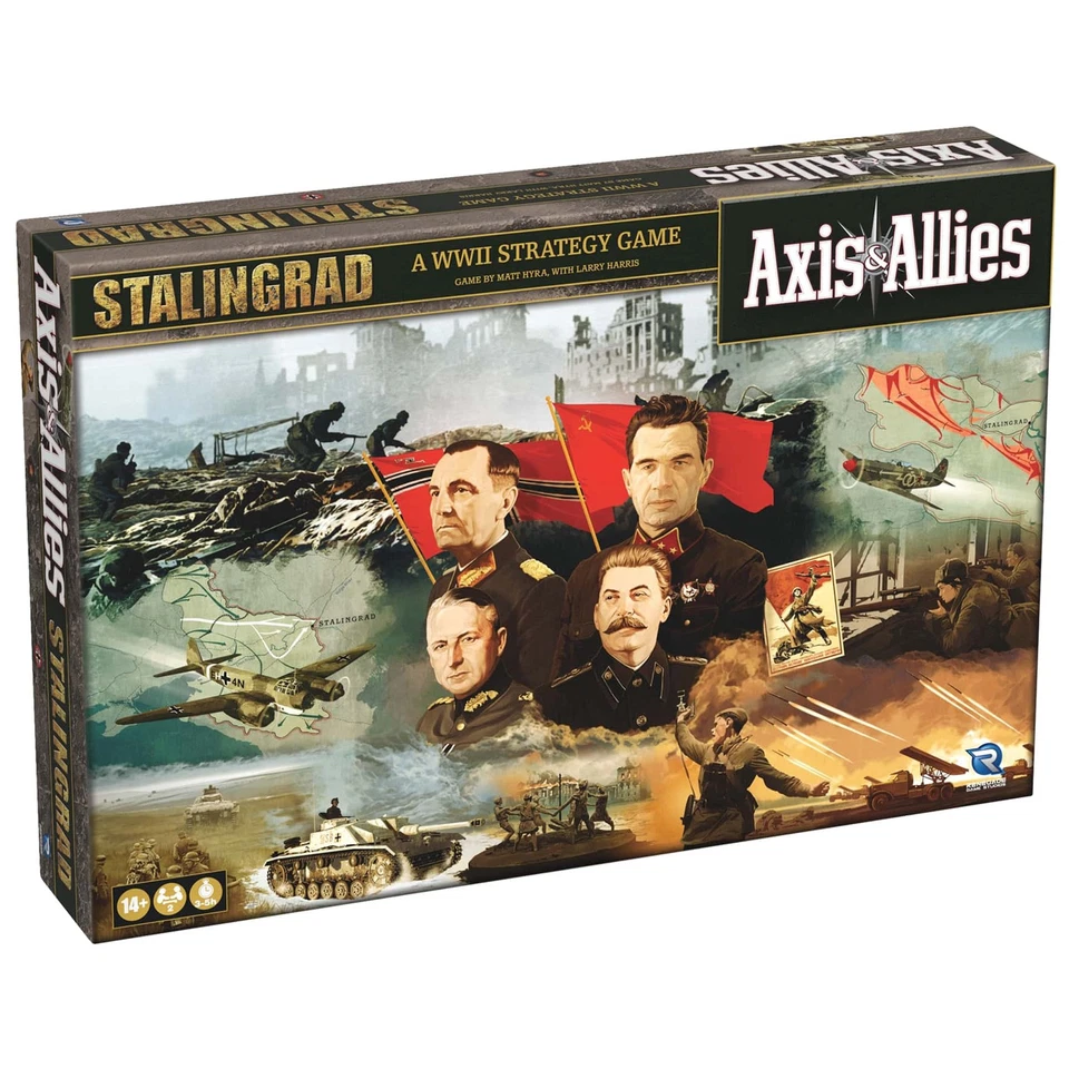 Axis & Allies: Stalingrado - Juego de mesa de estrategia de la Segunda Guerra Mundial, edades 14+, 2 jugadores, 4 horas Foto 1 de 4