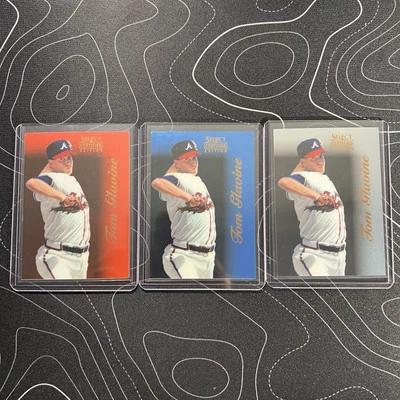 Lote Select 1996 certificado edición azul/180 rojo/1800 Tom Glavine #42 patio Foto 1 de 4