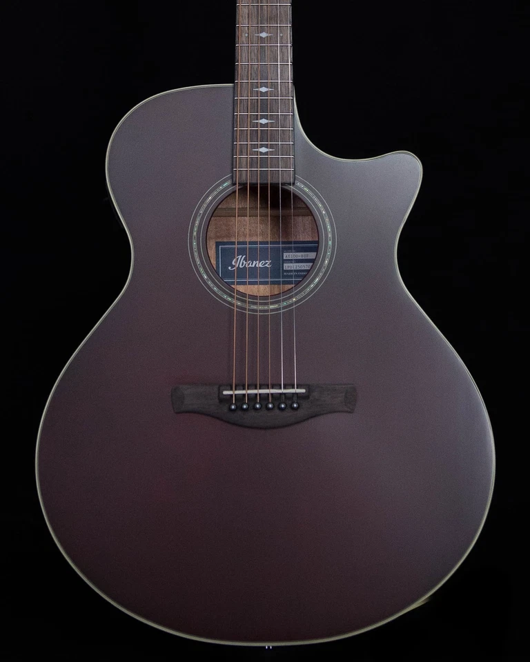 Ibanez AE100BUF AE Series Acoustic Electric Guitar in Burgundy Flat