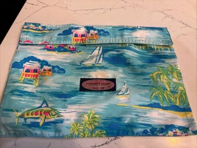 Bolsa resistente al agua Vineyard Vines bolsa húmeda traje de baño bolsa señuelos de pesca azul Foto 1 de 4