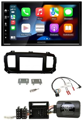 Kenwood DAB USB Bluetooth 2DIN Lenkrad Autoradio für Toyota Proace Citroen Jumpy - Bild 1 von 4