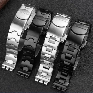 For Swatch Watch YCS YAS YGS IRONY Men's And Women's Steel Watch Strap 19/17MM - Picture 1 of 13