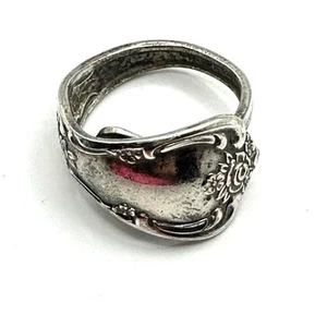 Vintage W.A. Rogers Oneida Silver Plate Spoon Bypass Pinkie Ring Retro Size 4.25 - Picture 1 of 9