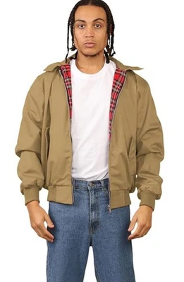 Chaqueta Para Hombre Clásica Abrigo Harrington Informal Retro Scooter Vintage Bombardero Mod Abrigo Foto 1 de 4