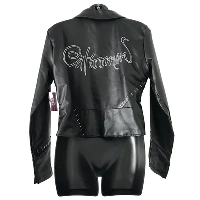 Jaqueta Mulher-Gato DC Couro Sintético Cosplay Espírito Halloween - Imagem 1 de 4