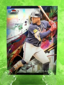 Ozzie Albies- Refractor - 2024 Topps Finest #49 Atlanta Braves - Picture 1 of 11