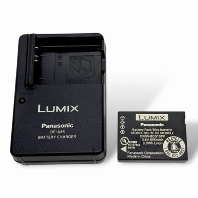 Batería Original Panasonic Lumix DMW-BCG10PP + Cargador DE-A65 Lumix DMC-ZSBCG10 Foto 1 de 2