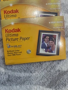 KODAK 5x7 Ultima Photo Paper 18 per Pack Brand New Sealed Package - Picture 1 of 2