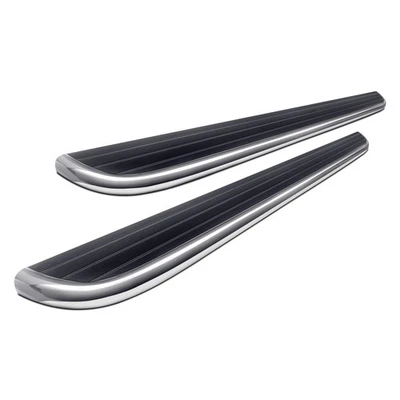 For GMC Savana 3500 03-22 Running Boards Luverne 6.5" MegaStep Black w Polished - Image 1 of 2