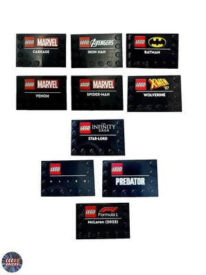 LEGO Marvel / DC and MOC: Custom Printed Plates: Printed on New Authentic LEGOs - Image 1 of 4