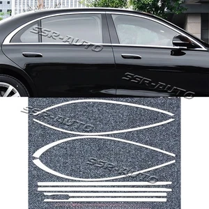 For 2021-2025 Benz S-Class Chrome steel Windows Sill Molding Strip Cover Trim - Bild 1 von 6