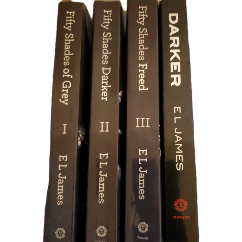Fifty 50 Shades of Grey Book Set, Trilogy And Darker By E L James, Paperback - Image 1 of 4