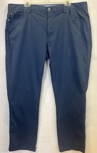 Pantalón chino Peter Millar Signature satén cinco bolsillos talla 40x29 azul marino - Imagen 1 de 7