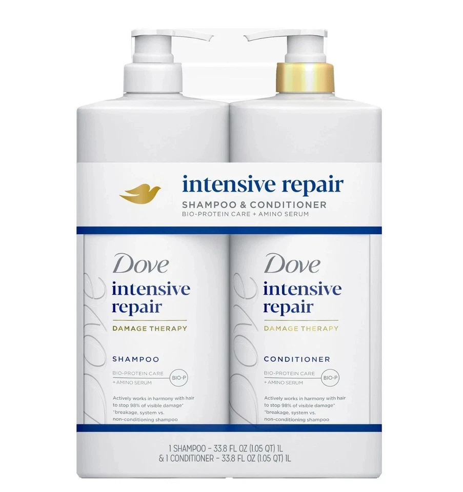 Dove Intensive Repair Damage Therapy Shampoo & Conditioner Set 33.8 fl oz