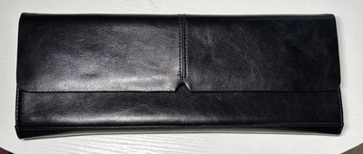 Alfani кожи черный кошелек с ремешком застежки 12 «x 4,5» вечеринки вневременной официальный сумочка сумка - Изображение 1 из 4