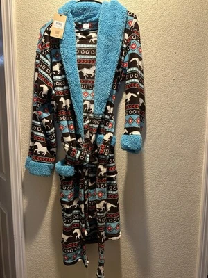 Lazy One Horse Fair Isle Bathrobe - Image 1 of 2