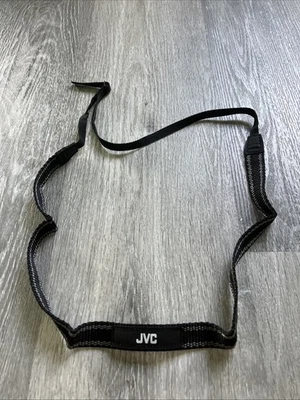NEW OEM JVC 40” X .75” Adjustable DSLR & Video Camera Neck Strap BLACK + GRAY - Image 1 of 4