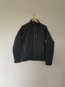 REI Jacket Mens S Gray Full Zip SoftShell Fleece Lined Outdoors Pockets Hiking - Picture 1 of 6