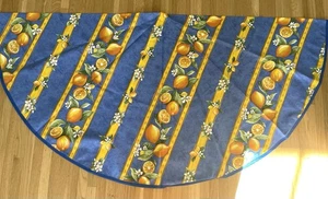 NWT La Cigale -French Provencal Acrylic-Coated Round Table Cloth- 60" Round - Picture 1 of 9