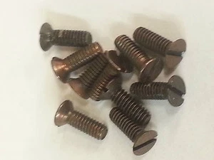 6 BA 5/16 Countersunk blacked x 10 - Picture 1 of 1