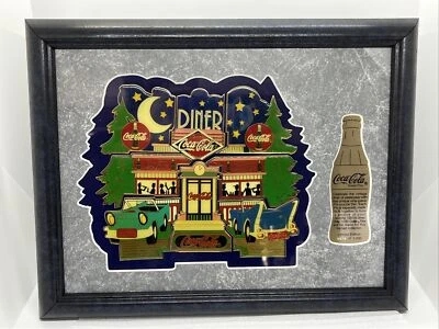 Coca-Cola Limited Edition 50s Diner 9 Piece Puzzle Pin Set Framed 379/1000 - Image 1 of 4