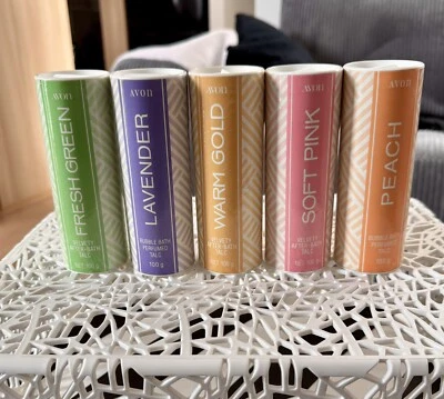 Avon Vintage Talcum Powder Set Of 5 NEW ,  Check Out All My Avon Over 2000 Items - image 1 of 2